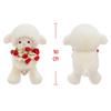 Soft Magnetic Hugging Lamb Small Rose Hat Plush Toy Cute Lamb Doll Toy  Birthday Gift
