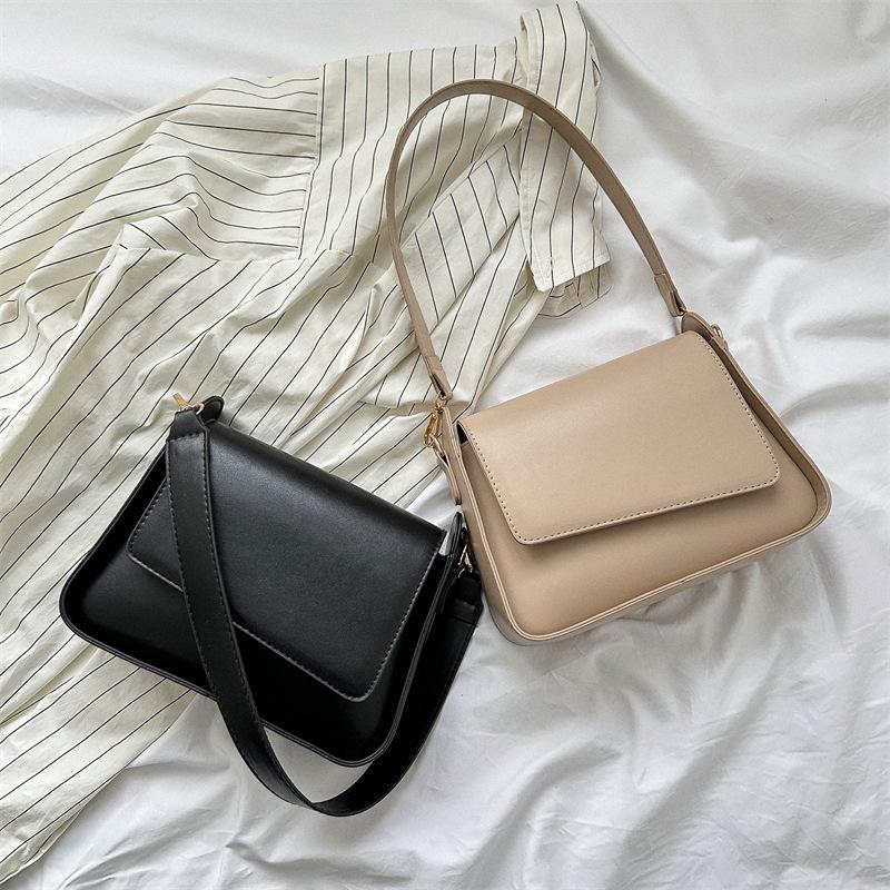 2025 New Summer Solid Color Women's One-Shoulder Bag: Sleek, Versatile, and Trendy Underarm Design