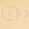 Jewelry Full Diamond Necklace Three Sets Versatile Simple Bridal Rhinestone Clavicle Chain Neck Chain Jewelry