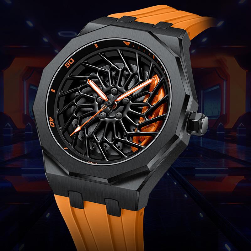 SVJ Wheel Hub Watch Men BWM I8 Modified Theme Ultra Run Luminous Quartz Hydraulic