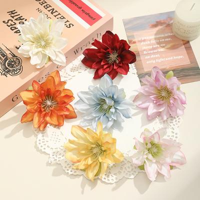 5/10 Stück Künstliche Blumen 8CM Seiden-Falsche Blumen für Heimdekoration Hochzeitsdekoration Partyzubehör DIY Geschenkzubehör