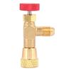 1/4''‑5/16'' Brass  Control Valve for Refrigerant Charging Hose R410A Brass  Control Valve Valve  Control Valve