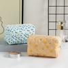 High Quality Flower Printed Cosmetic Bag Large Capacity Travel Organizer Toiletry Bag Washbag