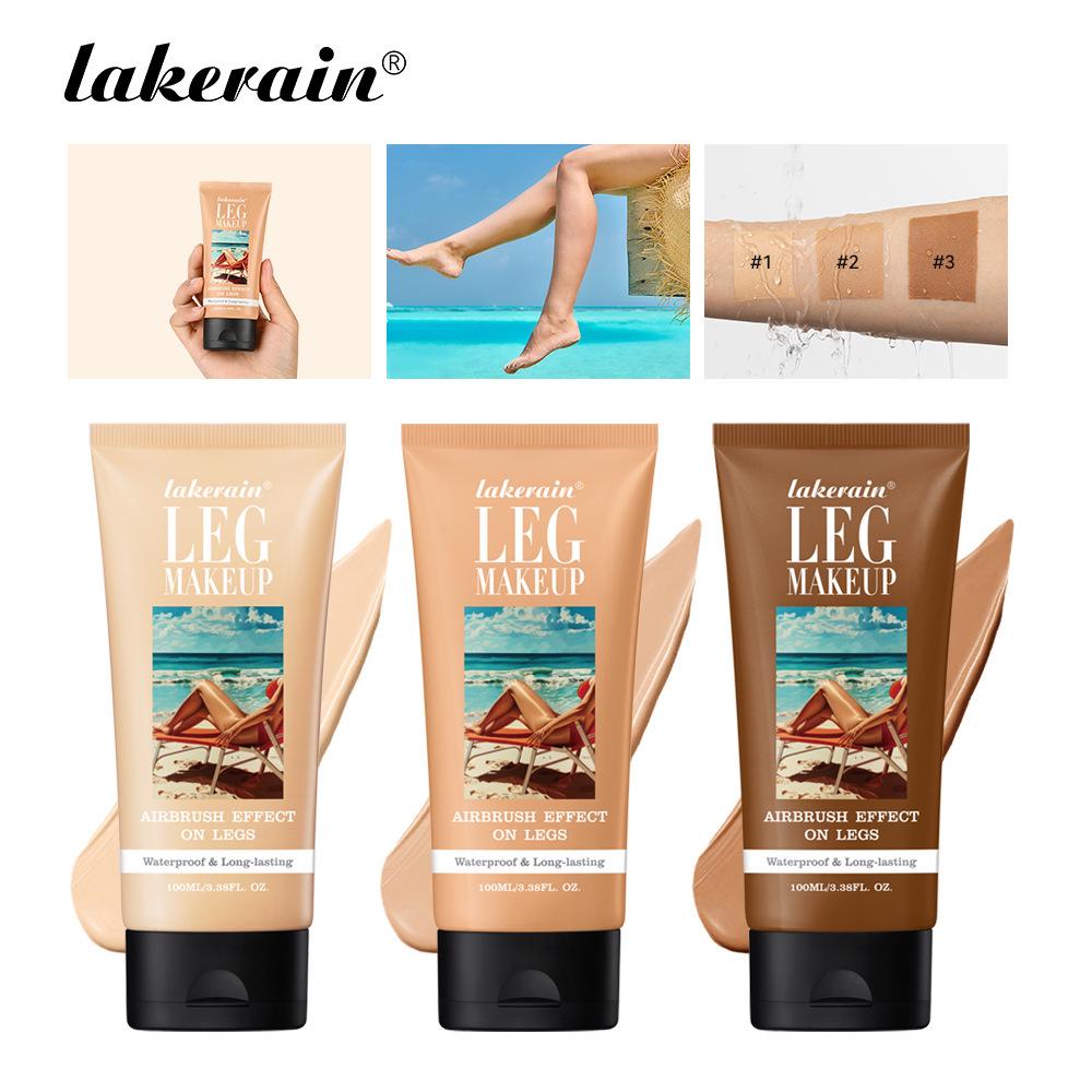 Lakerain 100 ml Långvarig Mörkbrun Benmakeup & Concealer Solbränningslotion