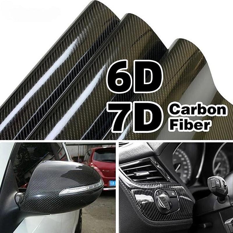 

6D Carbon Fiber Self-Adhesive Sticker for Car, Motorcycle, Laptop & Accessories Ultra Glossy 6D Carbon Fiber