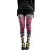 Multicolor Patterned Footed Tights for Women Printed Pantyhose Stockings for Dress Skirt Layering In Spring Fall Office and Daily Wear