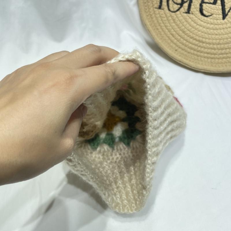 Dzianinowa kominiarka z wzorem kwiatowym dla uczniów, dorosłych. Wiatroszczelna czapka zimowa, ochrona szyi. Dla nastolatków, utrzymująca ciepło. Czapka rowerowa