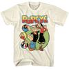 Popeye & Olive Oyl Men's T Shirt Comic Characters Sailorman Bluto J Wellington