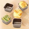 4 Pcs Mini Cake Moulds-Square Cake Baking Moulds-Baking Square Cake Moulds-Stainless Steel Mousse Cake Baking Moulds.
