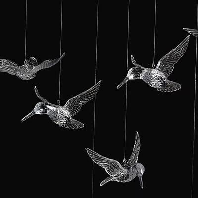 1/2/4Pcs Flying Bird Ceiling Decor Hummingbird Ornaments For Wedding Party Festival Hanging Decorations