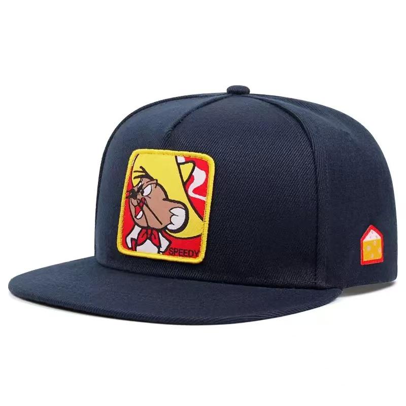 

Creative New Flat Edge Hat Speedy Mouse Labeling Street Hip Hop Skateboarding Hat Outdoor Sports Sunshade Hat Baseball Hat