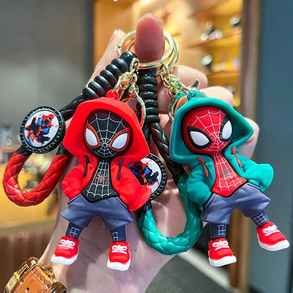 [Fehose] Keychain Fashion Hero Cartoon Design Car Keychain Cute Backpack