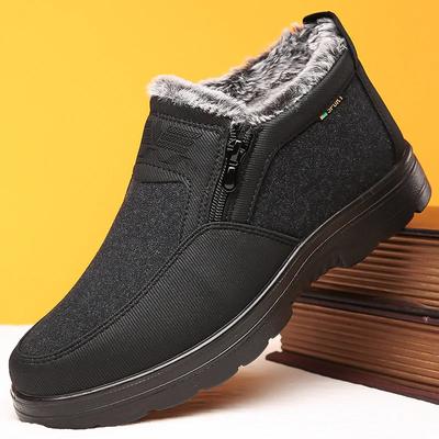 Mode 2025 Hiver Montantes Chaussures en Coton pour Homme Polaire Épaisse Chaud Imperméable Antidérapant Surdimensionnées Bottes Unisexe 38-48 Bottes pour Homme
