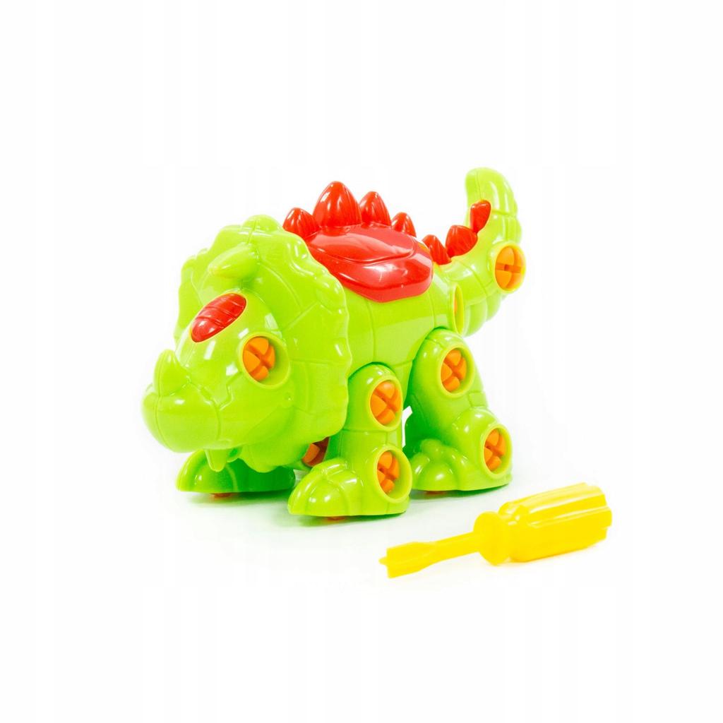Dinosaur for Screwing Unscrewing Triceratops Green