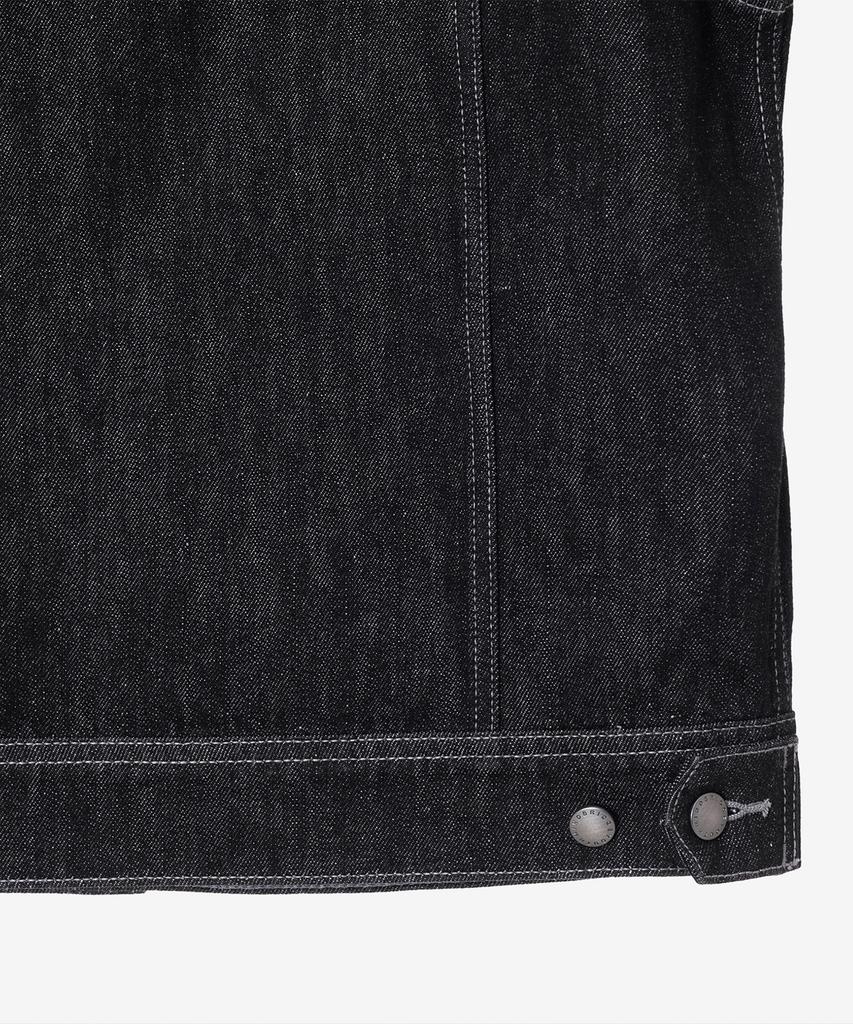 Mindbridge Black Raw Denim Trucker Jacket