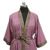 Handmade Women's Cotton Kimono Robes, Night Gown Dress, Made with Soft Light Weight Cotton Fabric, Free Size Nightwear #319
