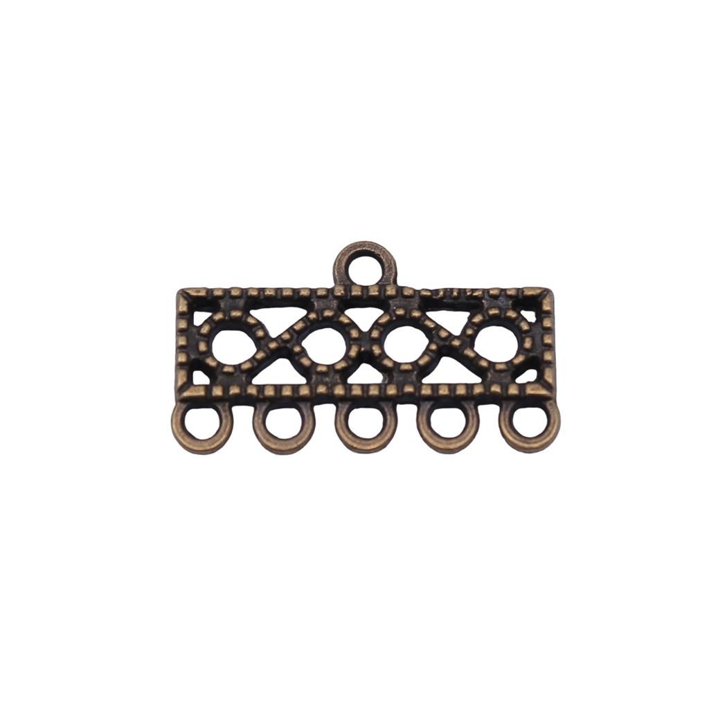 Geometric Flower Multi Loop Connectors Metal Links For Earrings Accessories Parts