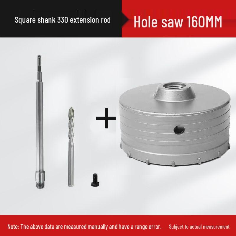 Electric Impact Drill Bit for Cement and Brick Walls - Dry Drilling Opener for Air Conditioner and Water Pipe Installations