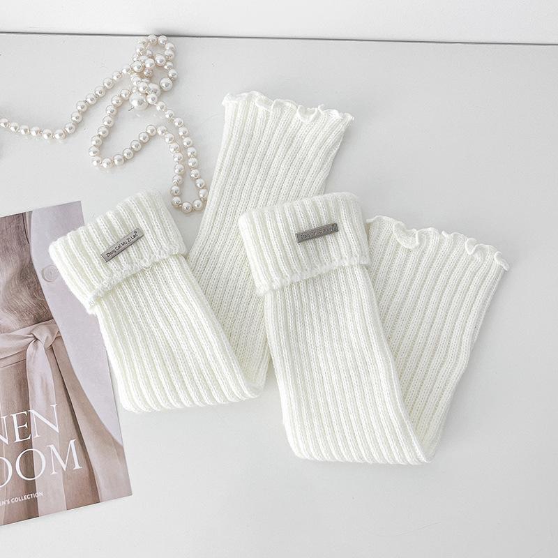 Children'S Striped Stacking Socks Cover Jk Calf Socks Autumn And Winter Leg Cover Thin Autumn And Winter Thermal Socks Girls' Socks