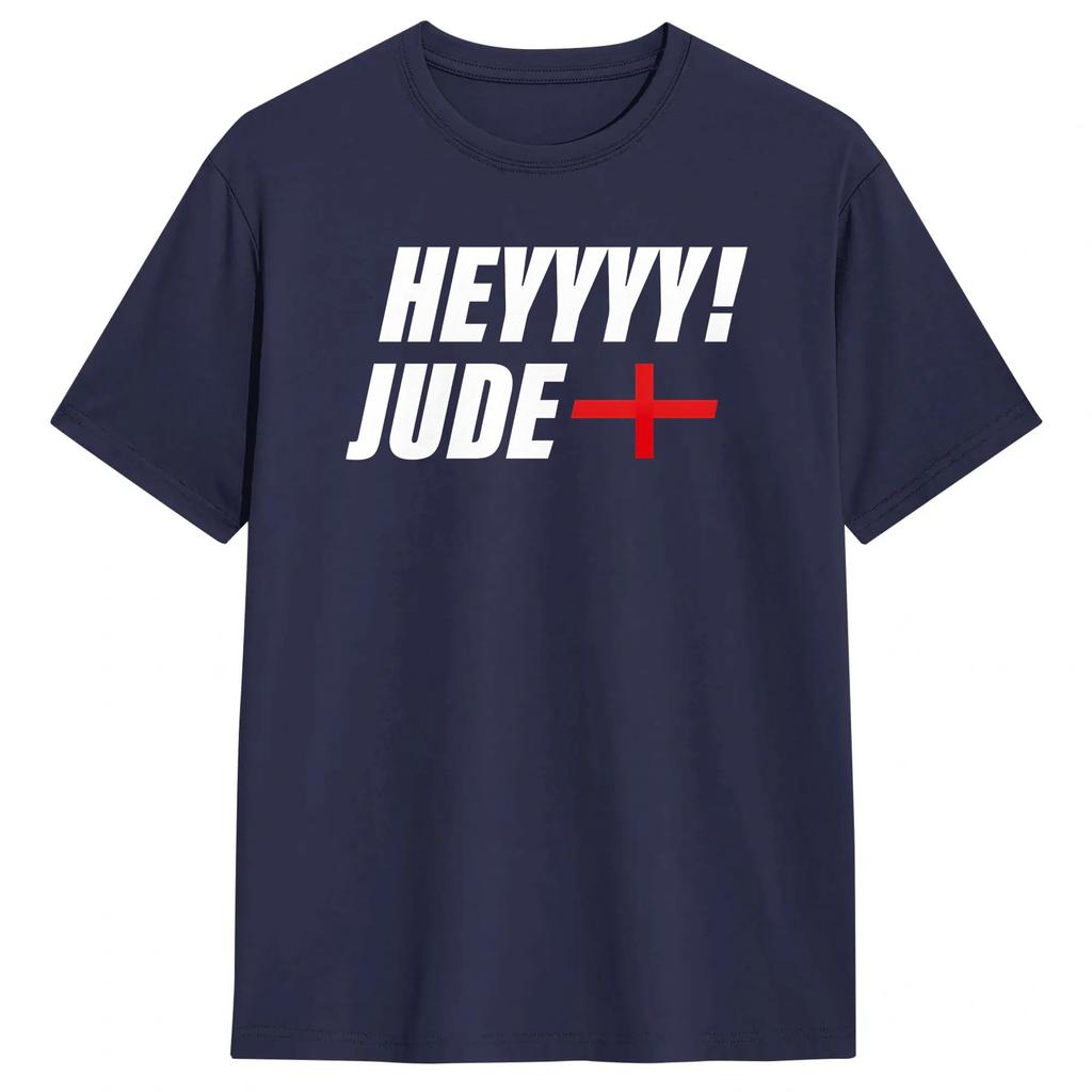 JudeBellingham Cotton TShirt For Adult Summer Hey Jude Funny T Shirts Crew Neck Trendy Cool Tee Shirt Big Size Pattern Tops