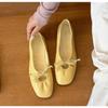 Fashion New Luxury Fashion Butterfly-Knot Ladies Flat with Shoes Female Slides Silk Footwear Shallow Ballet Flats Dance Shoes for Women