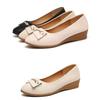 Single Shoes Leather Shoes Women's Flat Shoes Slope Heels Work Shoes Korean Women's Shoes Bean Shoes Women's Summer Shoes
