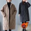 Thickened Cotton Coat for Plus Size Women - Loose, Warm, Mid-Length Winter Outerwear
