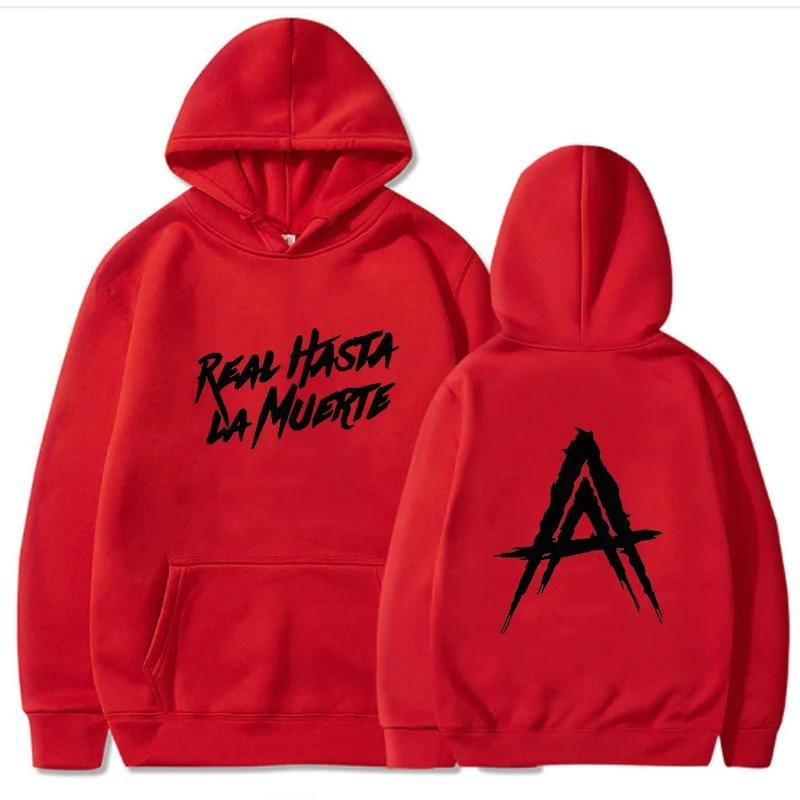 Anuel AA Album Real Hasta La Muerte Hoodies Hip Hop Hoodie Winter Tops Long Sleeve Harajuku Sudaderas L
