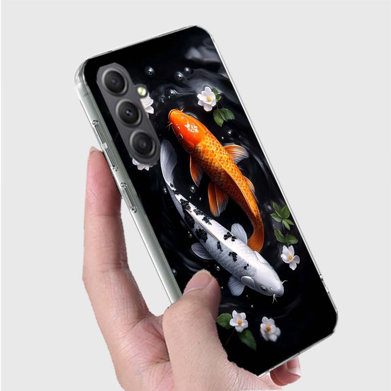 Majestic Koi Fish Phone Case for Samsung A16 A26 A36 A56 A17 A37 A57 A07 A06 A02S A03 A04S A05S Galaxy Note 20 10 A50S A71 A51 A