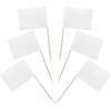 100 Pieces Blank Toothpick Flags Cheese Markers Food Labels for Party Buffet Cheese Labels for Charcuterie Board Cocktail Picks for Appetizers