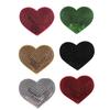 652F 10 Pcs Heart Iron on Patches Heart Patches Sewing on Applique Embroidered Patches for Clothes Bag Coat
