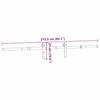 VidaXL Sliding Door Hardware Kit 213.5 Cm Black Steel, Sliding Door Hardware, Door Roller 4009715