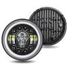 7-inch Harley RGB Skull Headlight for Off-road & Wrangler