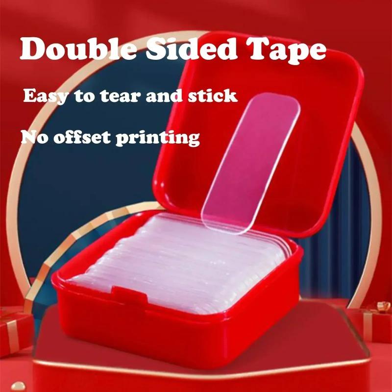 60Pcs/Set Multifunctional Double Sided Adhesive Tape Waterproof Removable Reusable Mounting Tape for Walls Wood Tile Plastic