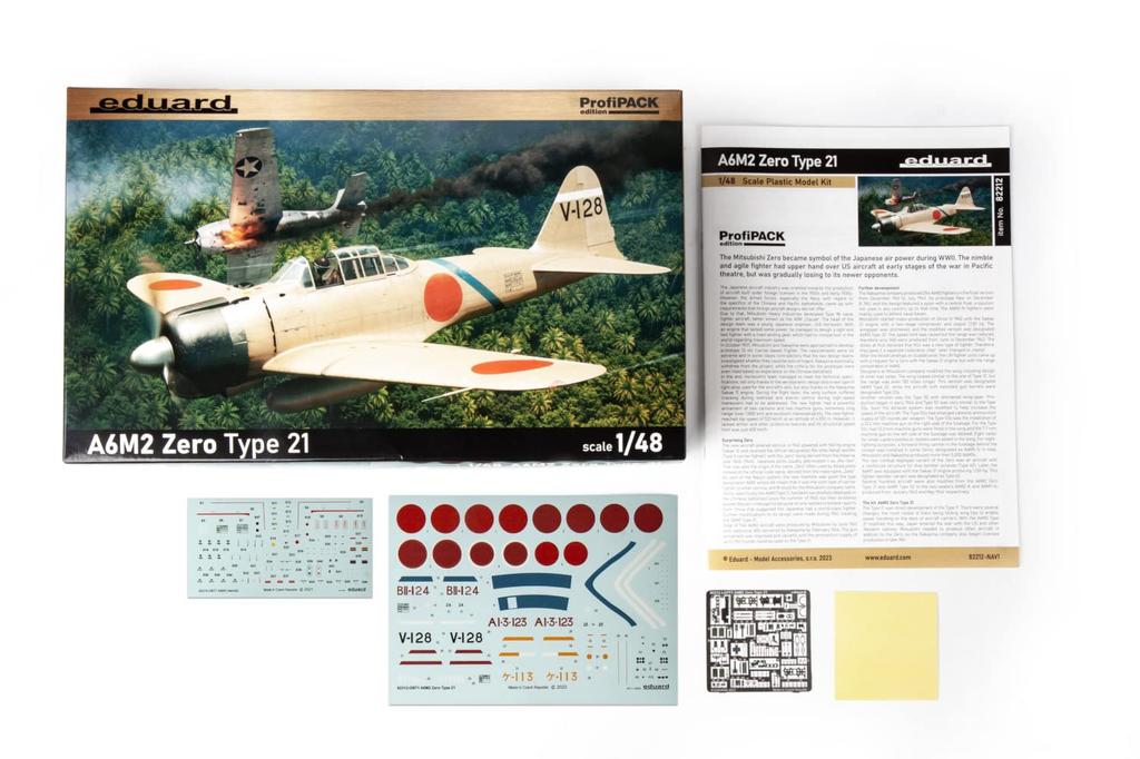 Eduard 1/48 Profipack Japanese Navy A6M2 Zero Fighter Type 21 Plastic Model Kit EDU82212