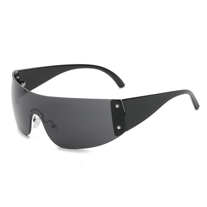 New Retro Women Sunglasses Fashion Trendy Frameless UV Resistant Outdoor Cycling Sunnies
