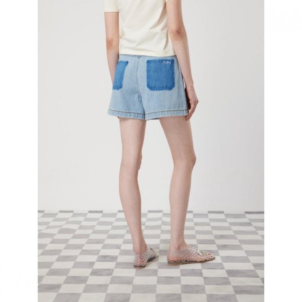 Cc Collect Semi A Line Denim Shorts c252psA452