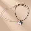 1 Pair Hug Couples Necklace Set Women Men Affectionate Hugging Pendant Love Snuggle Couple Matching Necklace Jewelry Anniversary Gift