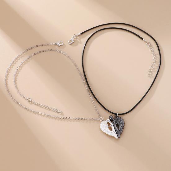 1 Pair Hug Couples Necklace Set Women Men Affectionate Hugging Pendant Love Snuggle Couple Matching Necklace Jewelry Anniversary Gift