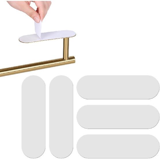 Набор из 5 самоклеящихся сменных полосок для держателей бумажных полотенец под шкаф, 5,65 x 1,7 дюйма 5