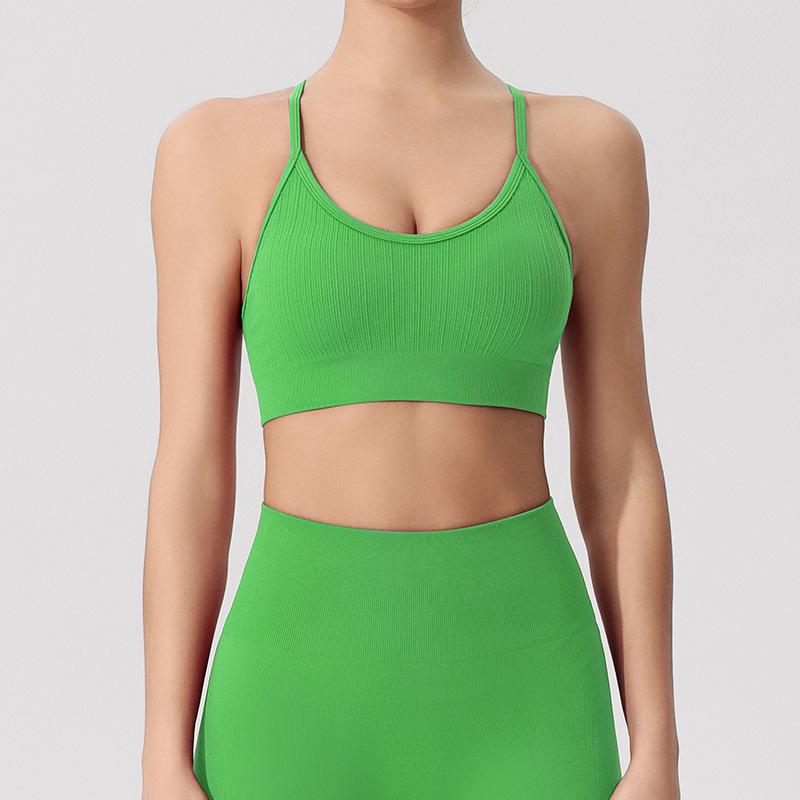 Yuka Lian Mei Women's High-Intensity Shockproof Yoga Vest with Built-in Bra