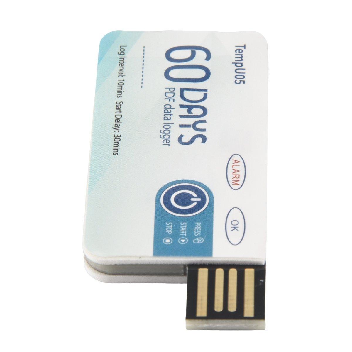 

Temperature Data Logger TempU05 60 Days PDF Report Temperature Recorder Single Use USB Temperature Record Instrument China Mainland