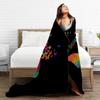 Printed Blanket Comfortable Soft Sofa Talk Blanket