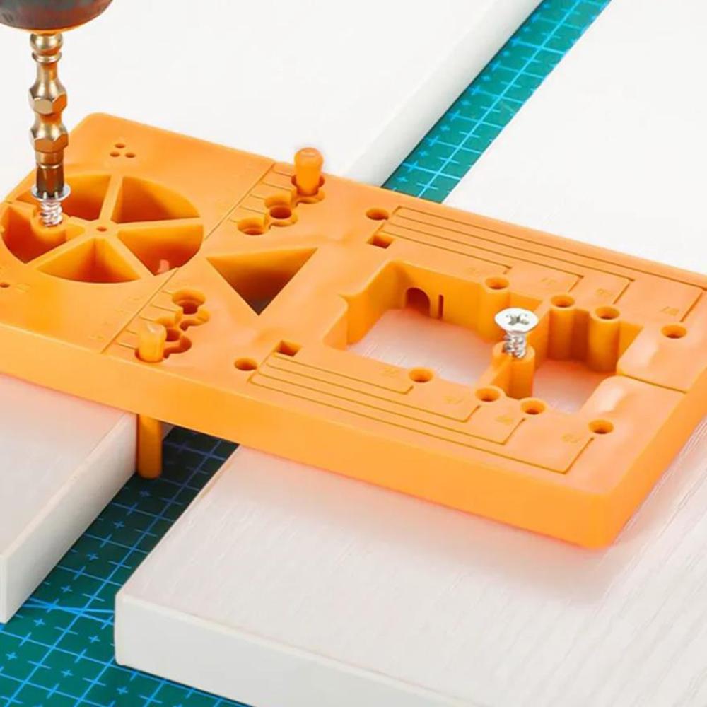 35mm Hinge Drill Guide Locator Jig for Woodworking Cabinet Door Installation, Essential Accessories for Efficient Drilling