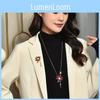 Fashionable Dual Wear Lotus Flower Necklace With Freshwater Pearls For Women