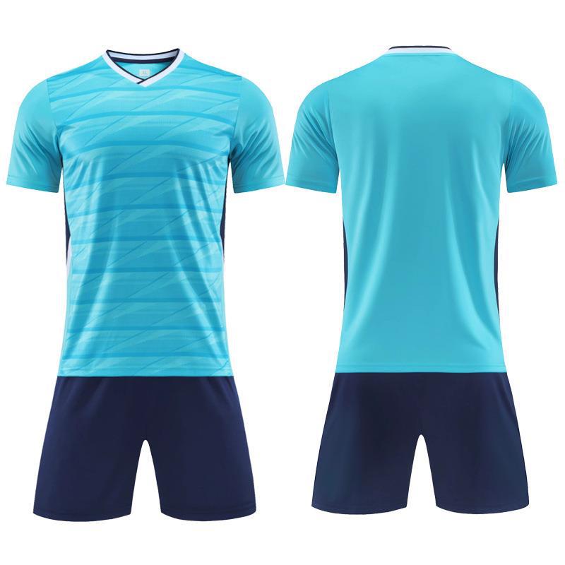 Voetbalpak Mannen Voetbal Sportkleding Kinder Trainingskleding Korte Mouwen Voetbalshirt Team Uniform