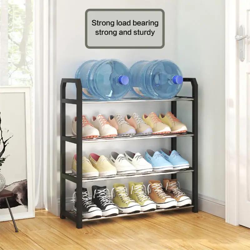 5/4/3 Layers Simple Shoe Rack Dust-proof Storage Shoe Cabinet Multi-layer Assembly Home Door Shoe Shelf Dormitory Organizer Rack