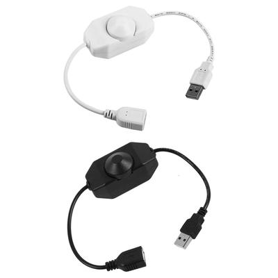 DC5V Dimmable USB Knob Manual LED Dimmer Touch Switch for LED Strip Light 1 Channel Brightness Adjust Switch Controller