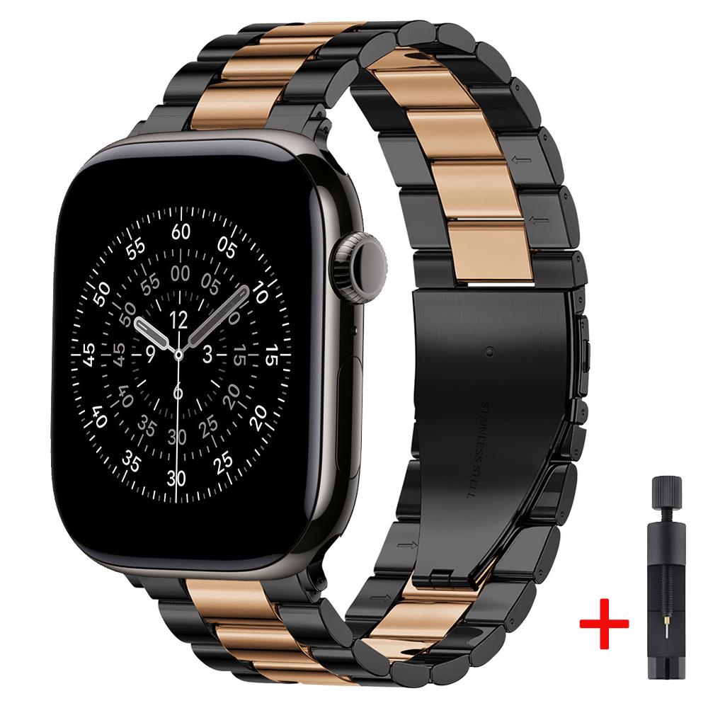 Metallarmband für Apple Watch Strap 46mm 42mm 45mm 44mm 40 41mm Ultra 3 2 1 49mm Modearmband iWatch Serie 11 10 9 8 7 6 5 SE3