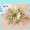 Christmas Flowers With Gold And Silver Plastic Decor For Holiday Tree And Festive Decor
